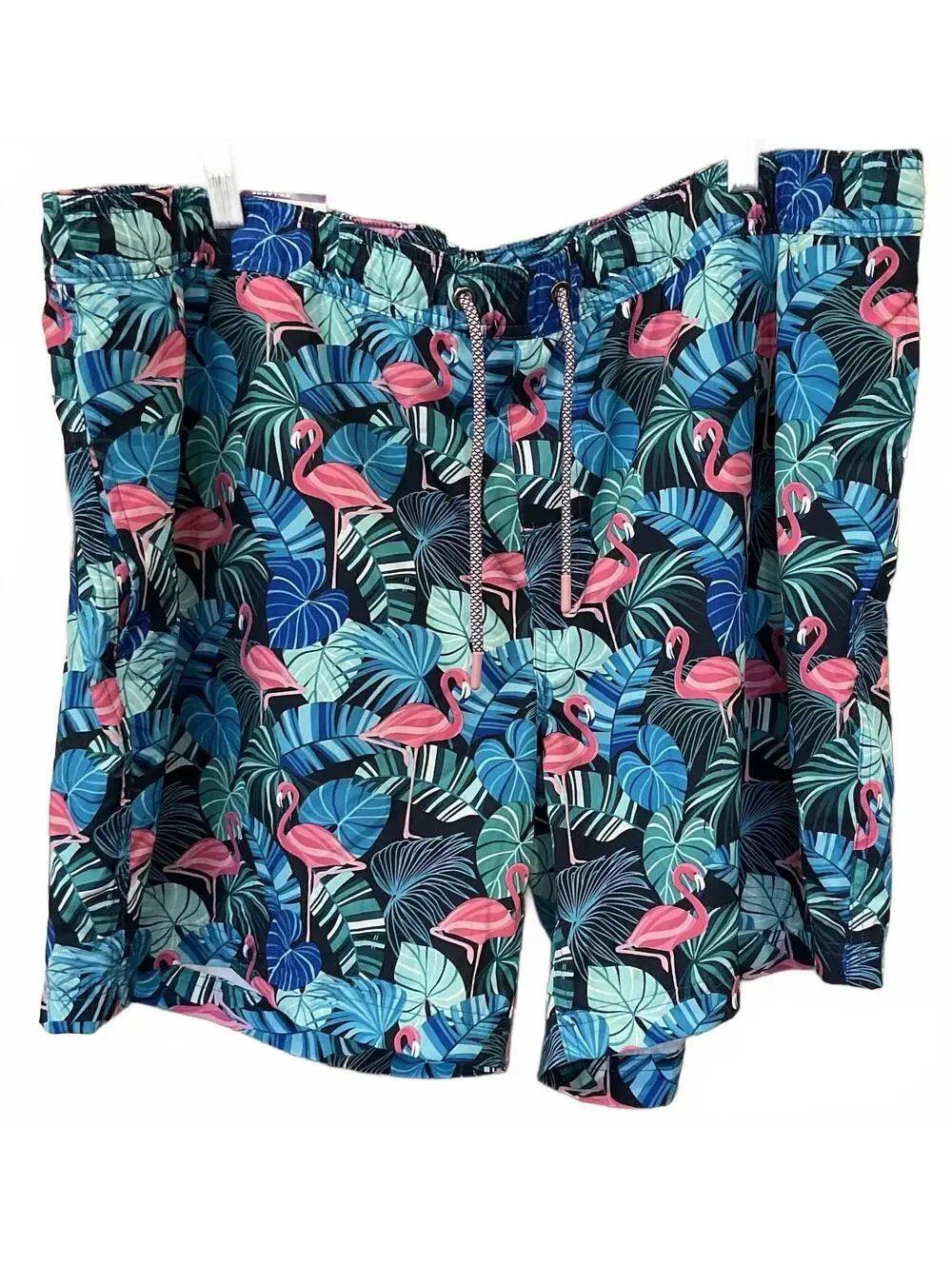NWT Members Mark Mens Flamingo Resort Swim UPF 50 Trunk W/briefs Size XXL